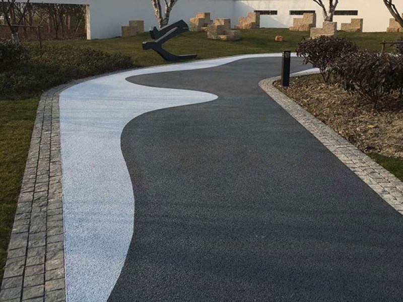 彩色透水砼道路